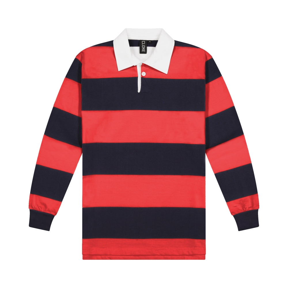Short-Sleeved Striped Rugby Jersey