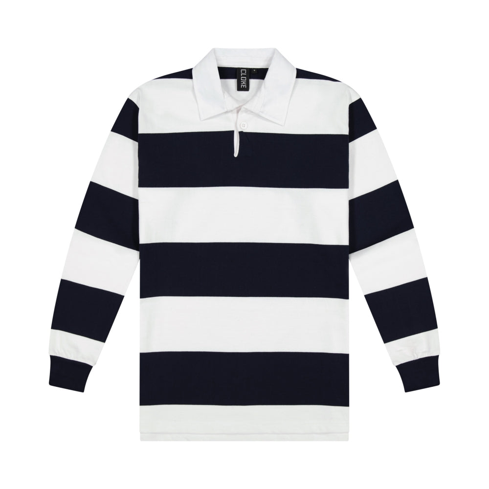 Short-Sleeved Striped Rugby Jersey