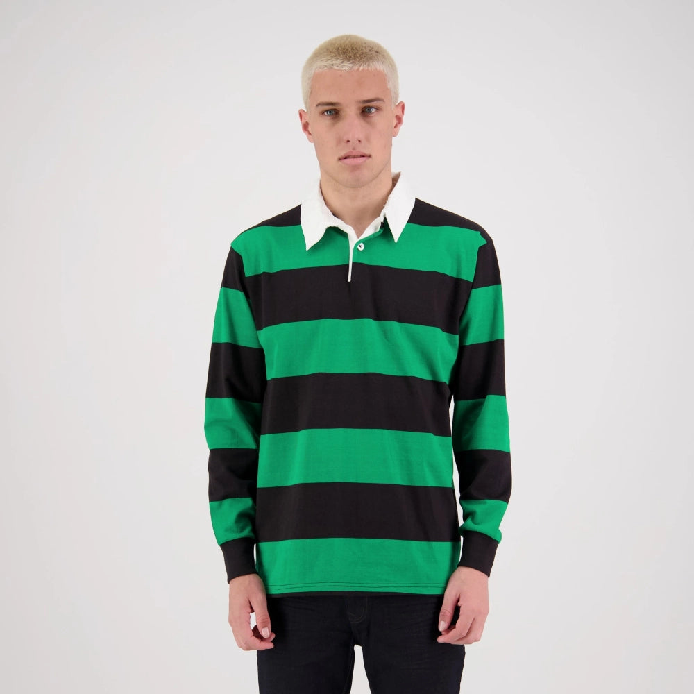 Short-Sleeved Striped Rugby Jersey