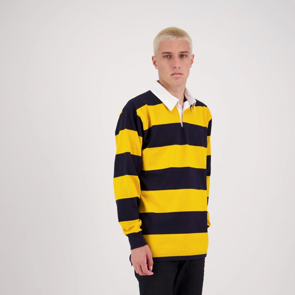Short-Sleeved Striped Rugby Jersey