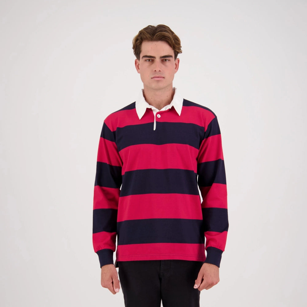 Short-Sleeved Striped Rugby Jersey