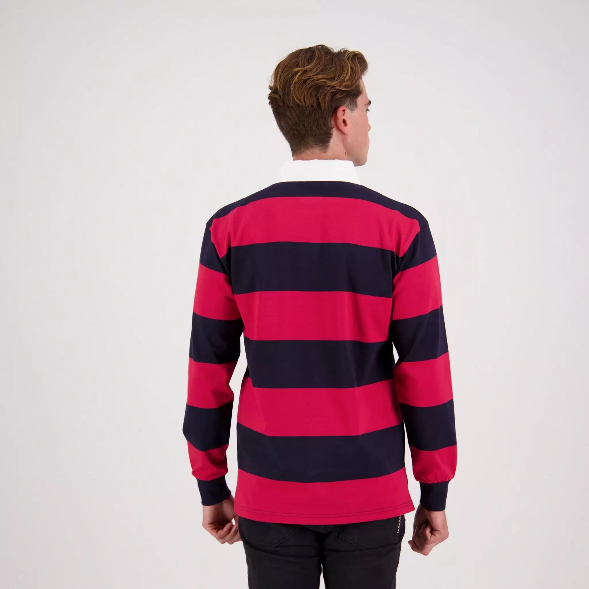 Short-Sleeved Striped Rugby Jersey