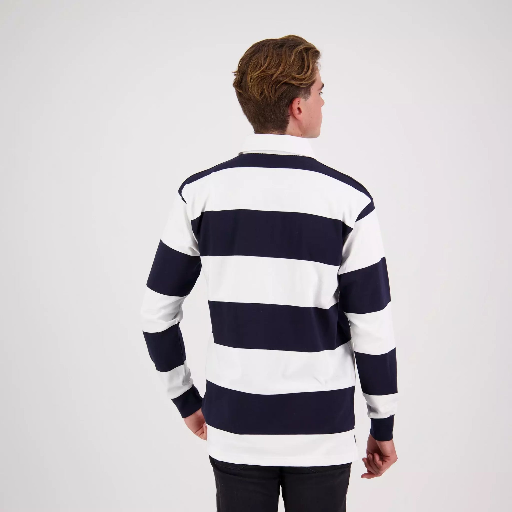 Short-Sleeved Striped Rugby Jersey