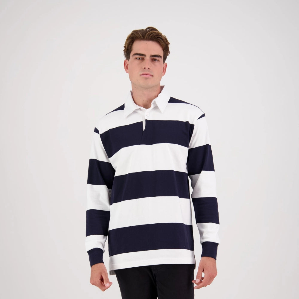 Short-Sleeved Striped Rugby Jersey
