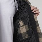 Quilted Flannel Hooded Shacket