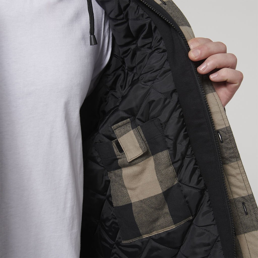 Quilted Flannel Hooded Shacket